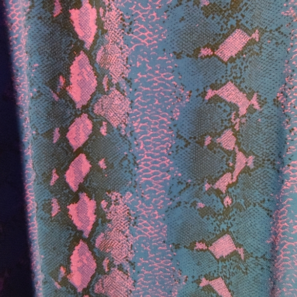 NWT Missguided blue snake bodycon midi dress - Picture 5 of 5